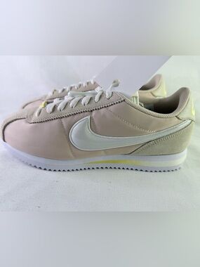 Nike Women’s Cortez Sneakers in Pale Beige with White Swoosh Charm Women’s 8.5